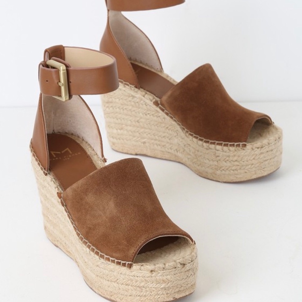 Tan Marc Fisher Wedges 8.5